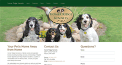Desktop Screenshot of homerridgekennel.com